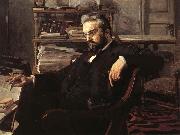 Mikhail Vrubel Portrati of konstantin artsybushev oil